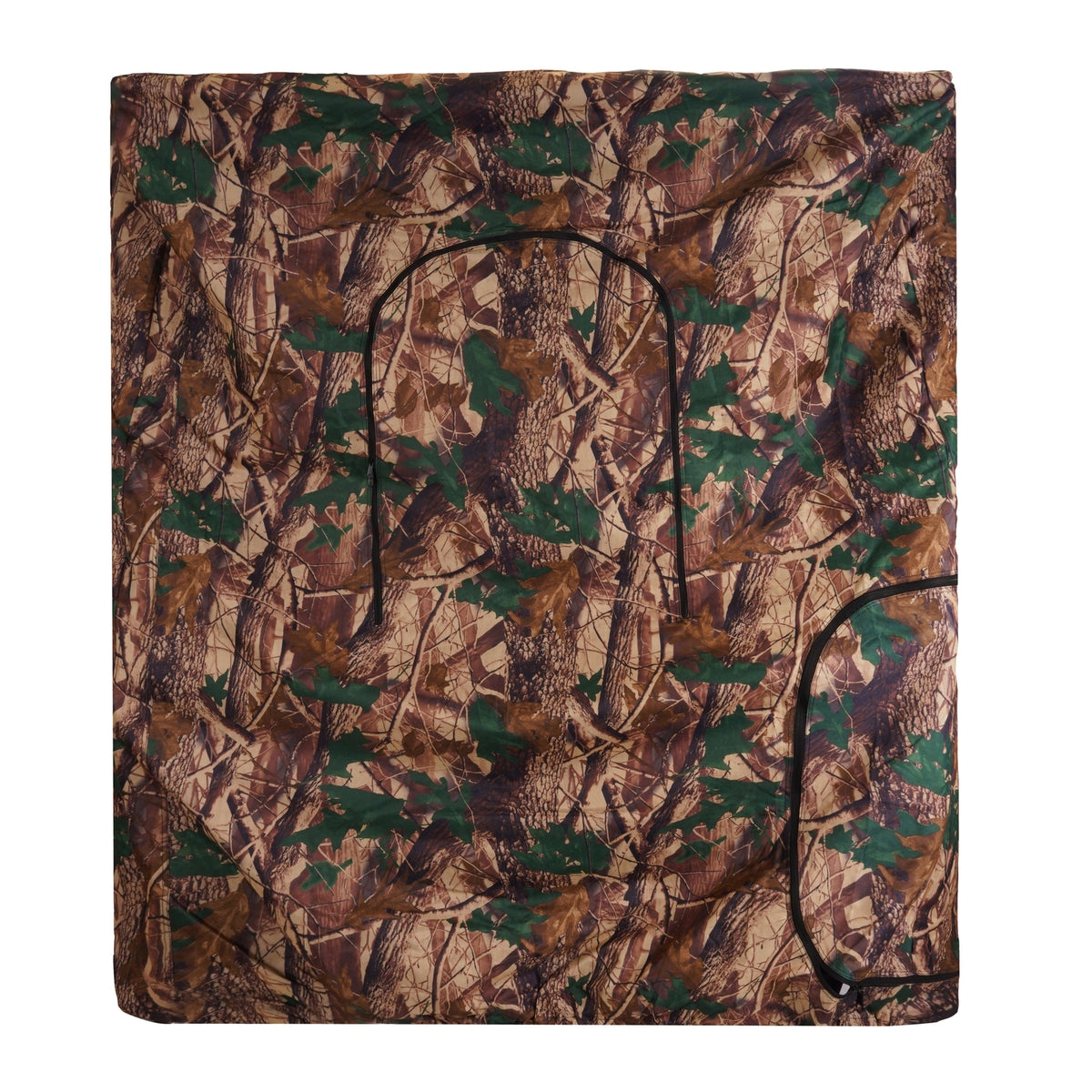 7ft Tall Steel & Cloth Hunting Blind Cover for 2-Person Camouflage