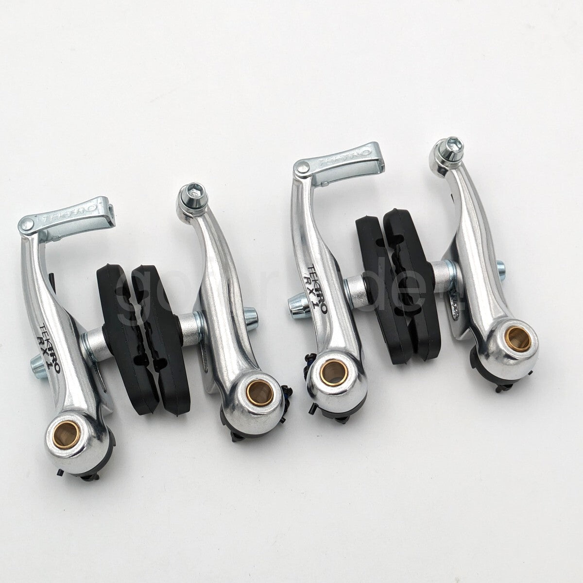 Tektro RX1 Mini V-Brake Canti Brake Set for Cyclocross Bikes - Silver, Front & Rear