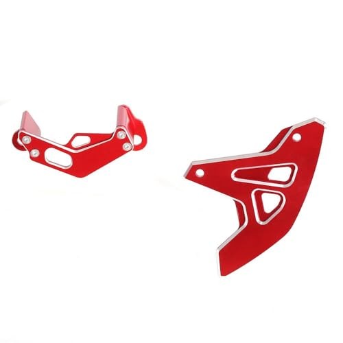 Motorcycle Rear Brake Disc Guard & Caliper Cover Kit for DRZ400SM RMZ250 RMZ450 - Red