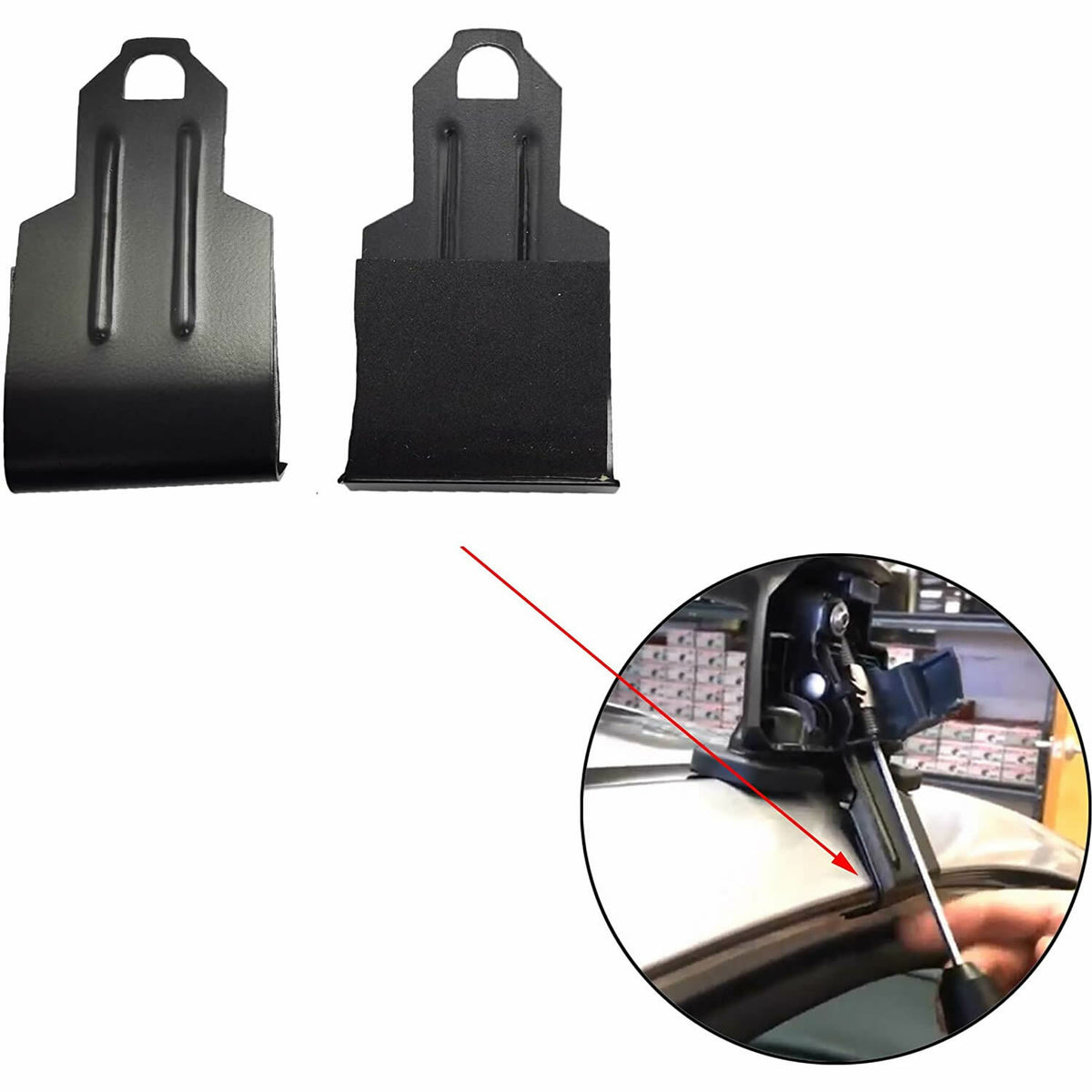 Vehicle Roof Rack Base Clip Mount for Yakima Baseline Towers - Pair