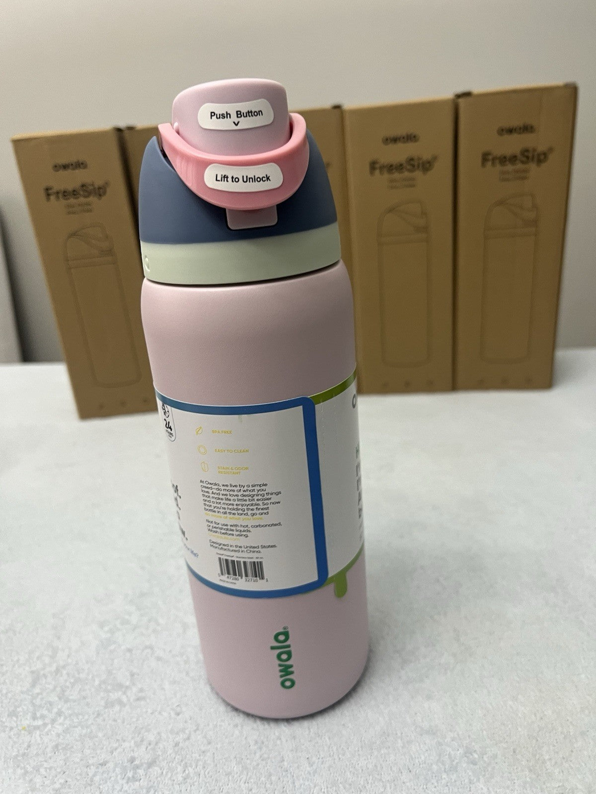 32 Oz Insulated Stainless Steel Water Bottle - Pink, Leakproof & Durable