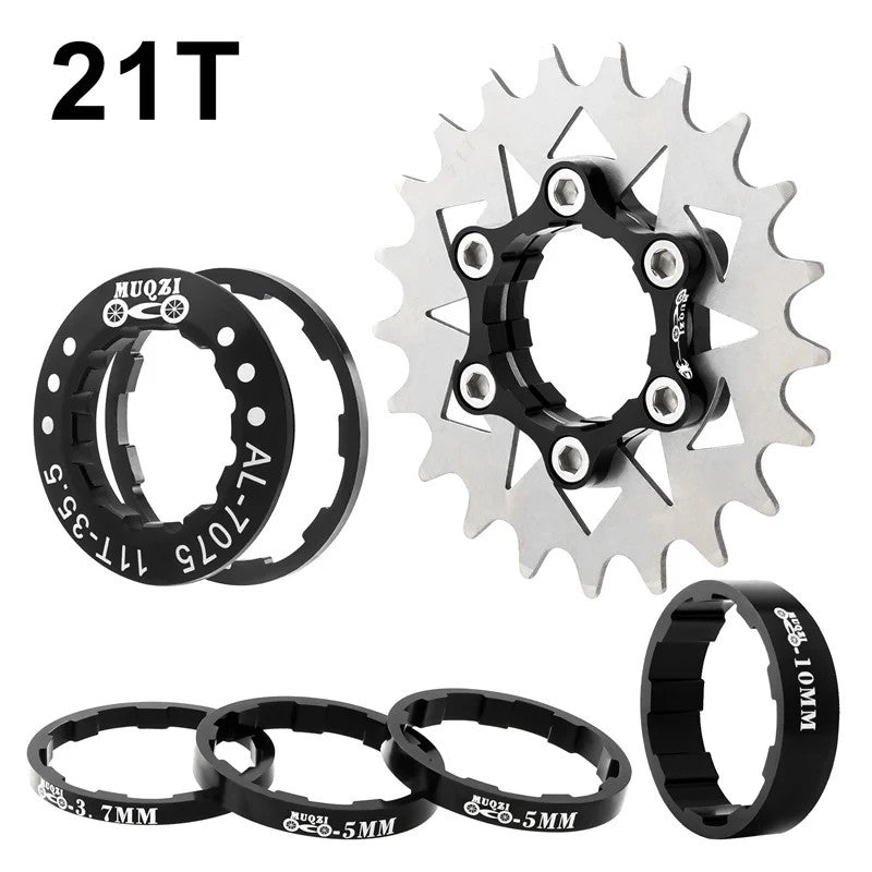 Single Speed Bicycle Cassette Cog 12T-22T Upgrade Kit for MTB & Road Bikes