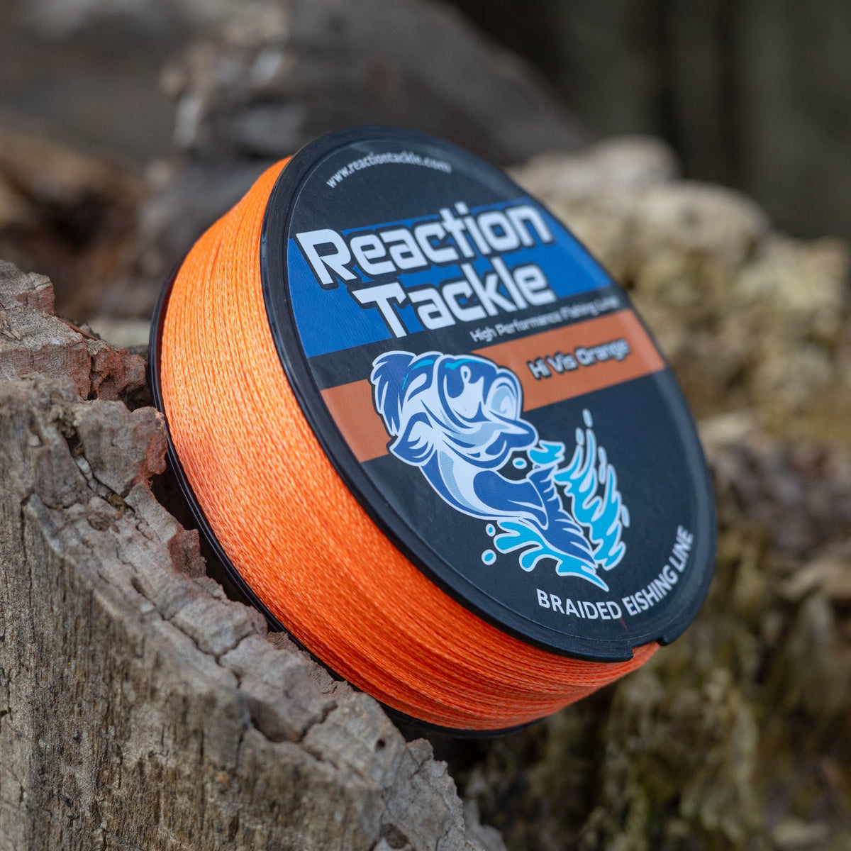 Braided Fishing Line Hi Vis Orange - 4 & 8 Strands, Heavy Duty Tackle
