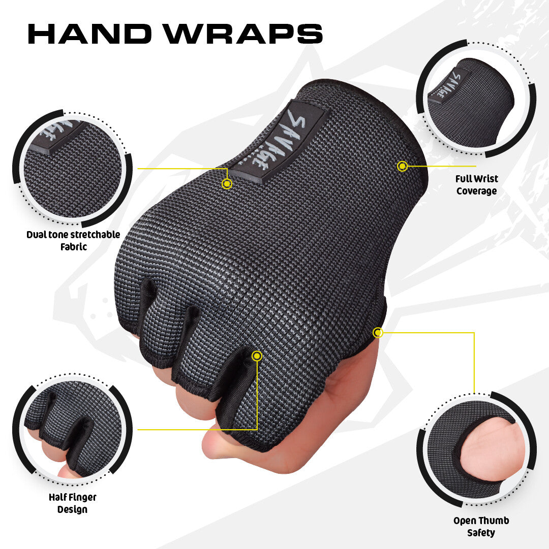 Boxing Inner Gloves Hand Wraps for MMA Muay Thai Kickboxing - Multiple Sizes