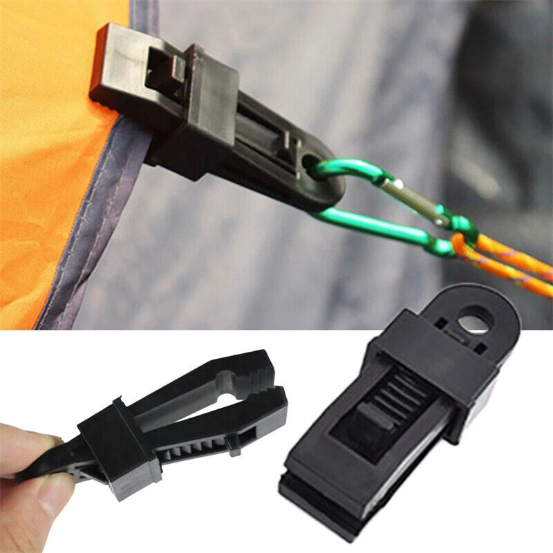 Heavy Duty Adjustable Locking Clips for Tarp Shade Cover Canvas Outdoor Use