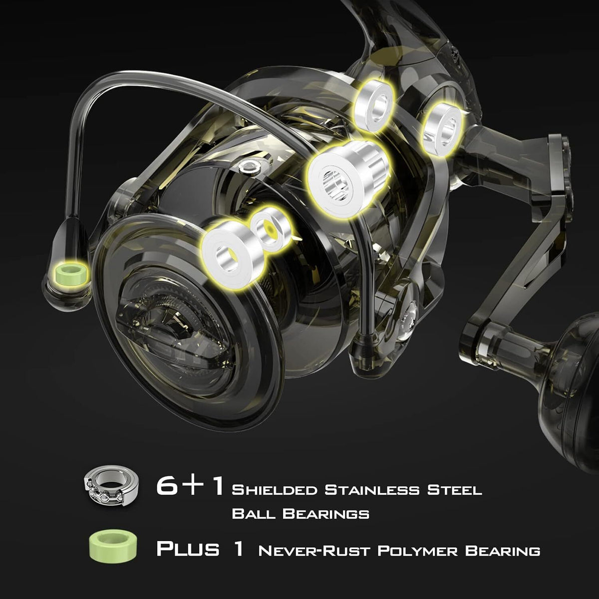 Saltwater Spinning Fishing Reel 55LB Drag Heavy Duty Corrosion-Resistant