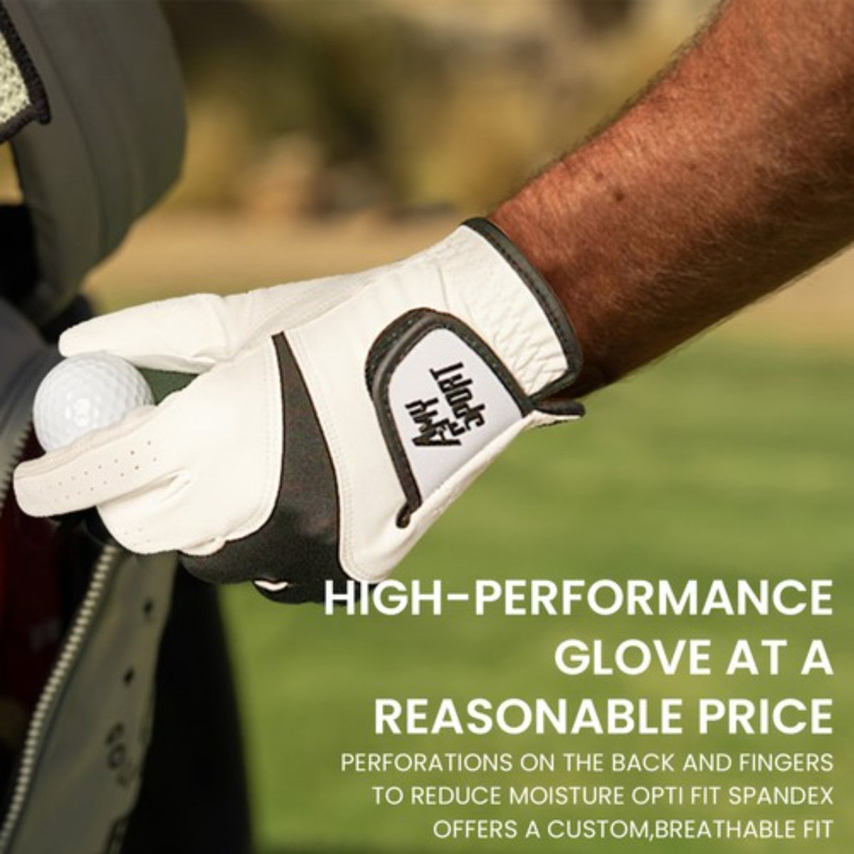 Men's Golf Gloves 3 Pack All Weather Grip Breathable Performance