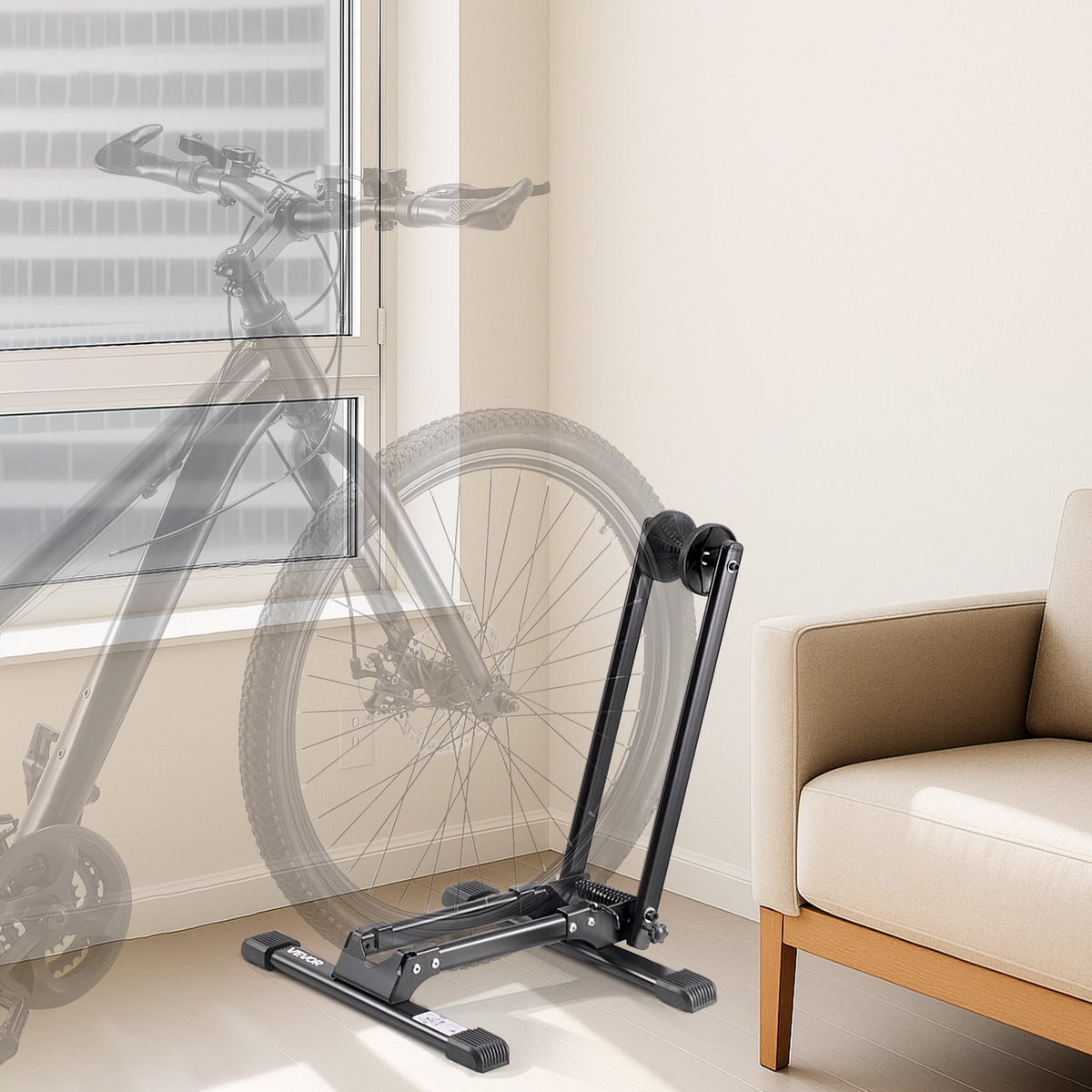 Foldable Bike Stand for 20-29 Inch Mountain & Road Bikes Storage