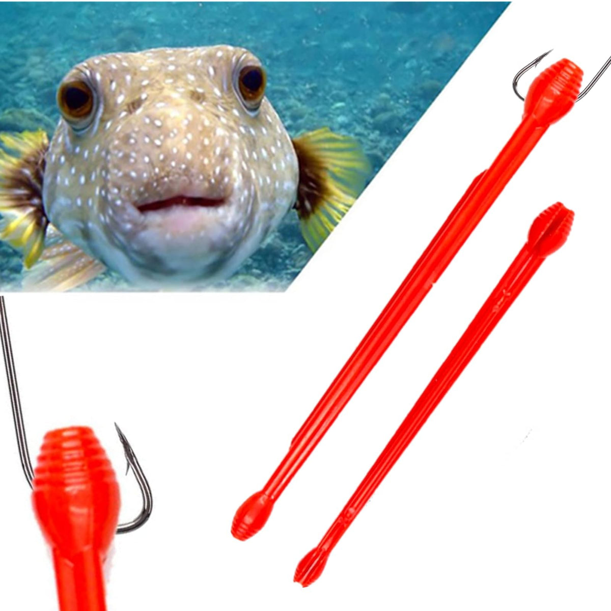 Fishing Hook Remover Tool Kit – 4 Pcs Angler Disgorger for Safe Hook Extraction