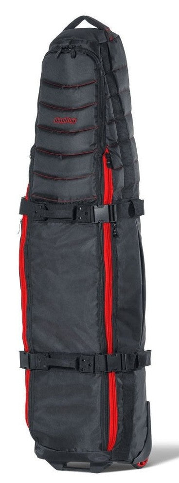 Golf Travel Cover Bag for Golf Clubs - Black and Red