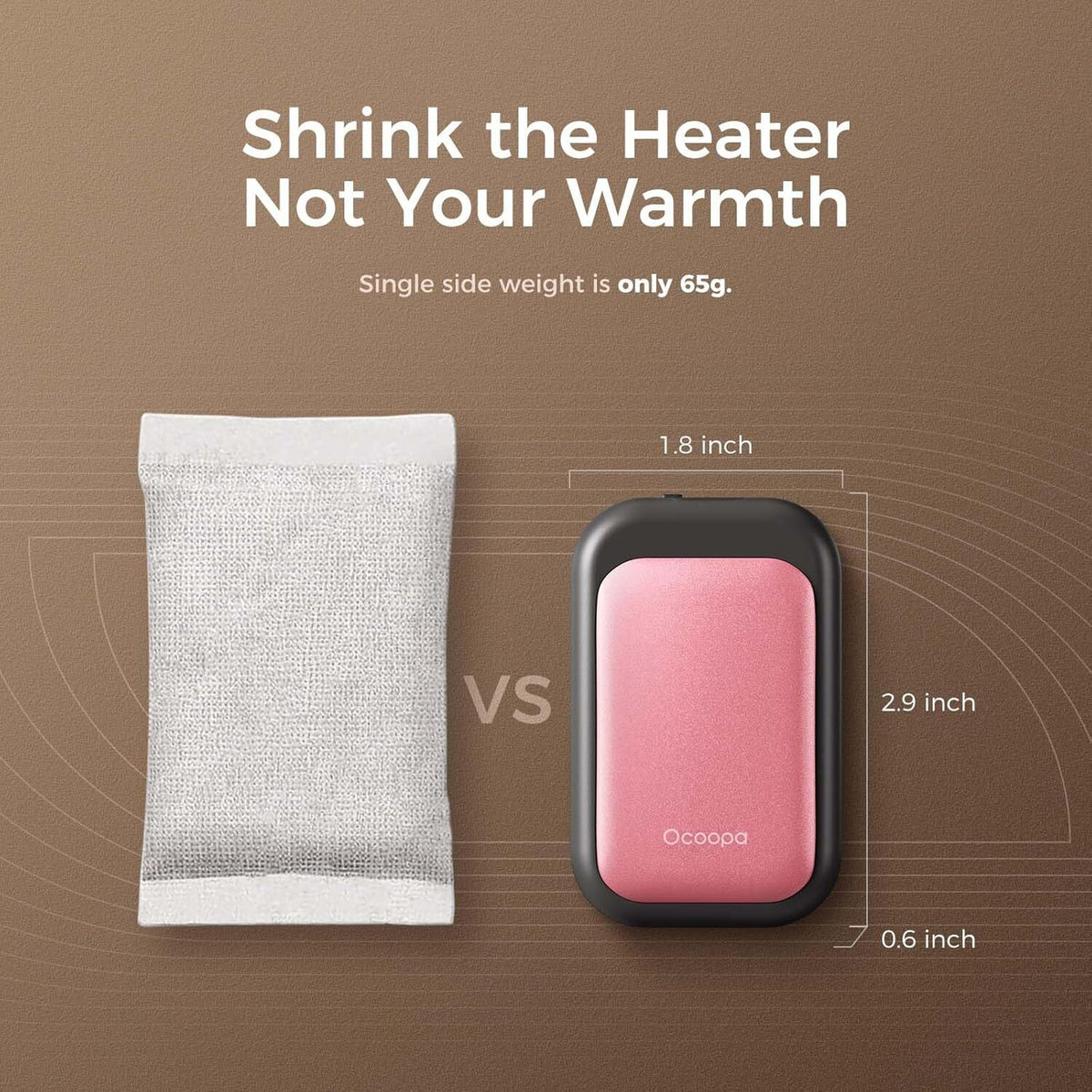 Rechargeable Magnetic Hand Warmers - Slim Pocketable Heater with 5000mAh Power Bank