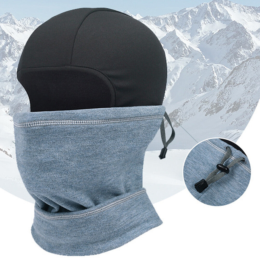 Unisex Winter Balaclava Ski Mask with Adjustable Drawstring - Cold Weather Face Cover