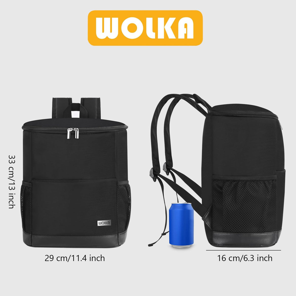 Leak Proof Insulated Cooler Backpack 30 Cans Waterproof Travel Bag