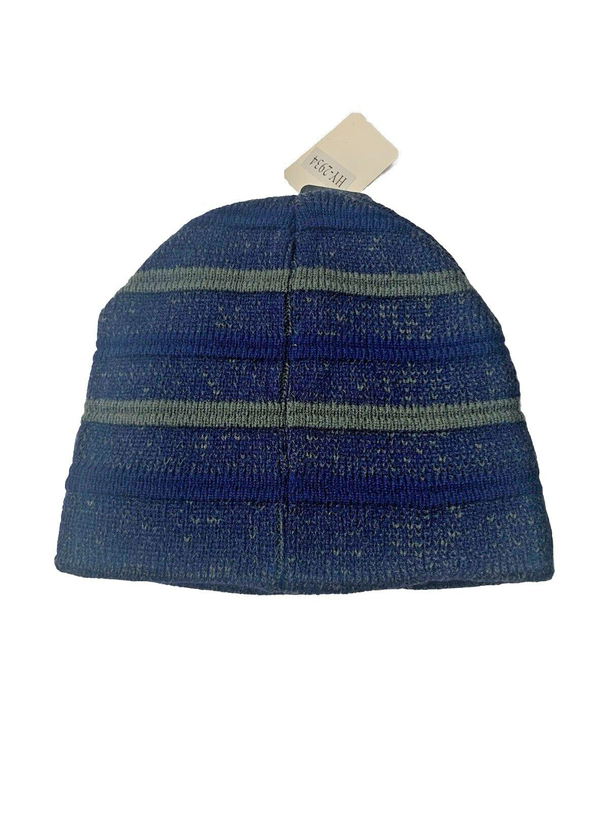 Blue and Gray Beanie Cap One Size Winter Hat Unisex