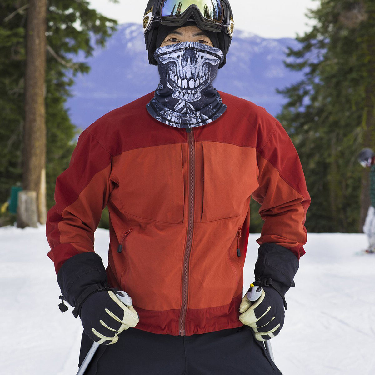 3D Print Fleece Neck Warmer Gaiter Winter Face Mask Scarf for Outdoor Sports