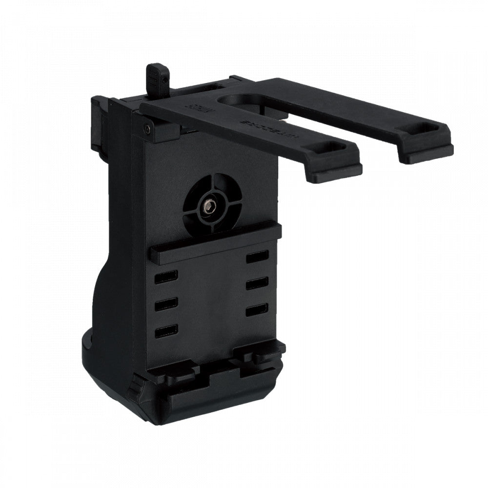 Tactical Flashlight Holster for Duty Belt - Fits Mid-Size Lights with Locking Clip