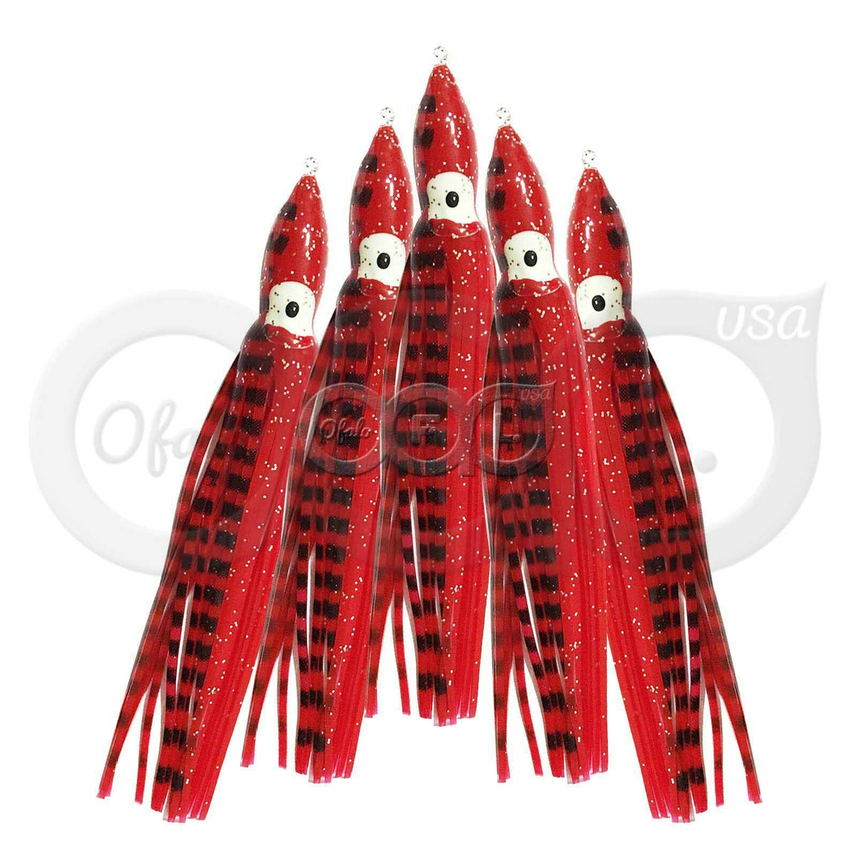 Artificial Soft Plastic Fishing Skirts 4.5-inch Octopus Fish Lures Bait Lot