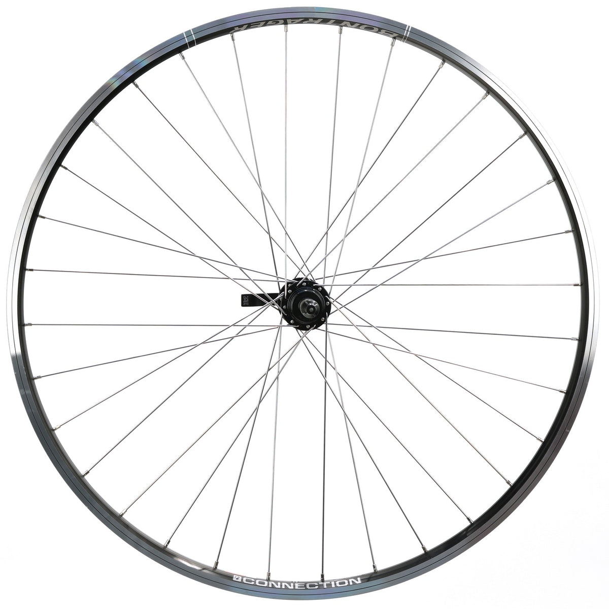 700c Bicycle Rear Wheel - Double Wall Aluminum Rim, Quick-Release, 135mm Spacing