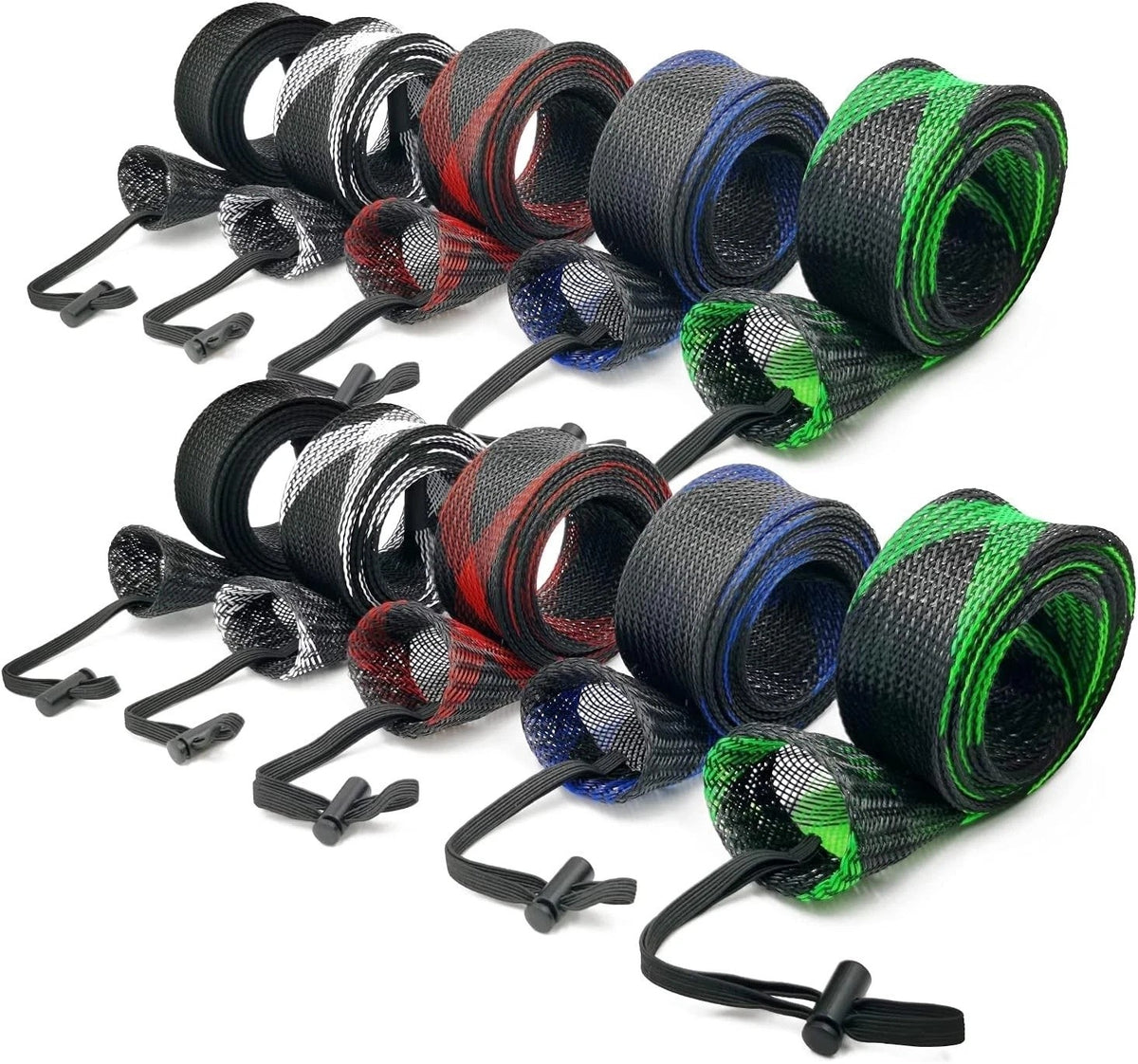 10PCS Fishing Rod Sleeve Covers - Water-Resistant, Protect & Organize Poles