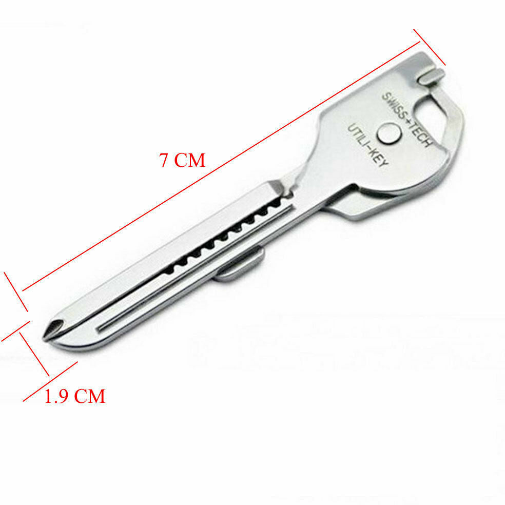 Multi-Function Keychain Screwdriver Tool with Bottle Opener and Knife