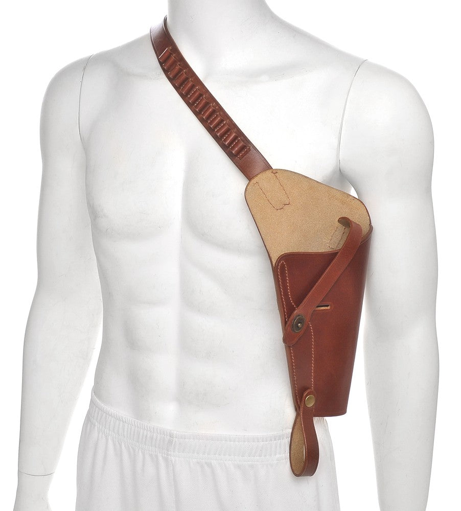 Leather Shoulder Holster Fits Ruger GP100 & Smith Wesson 686 Revolvers