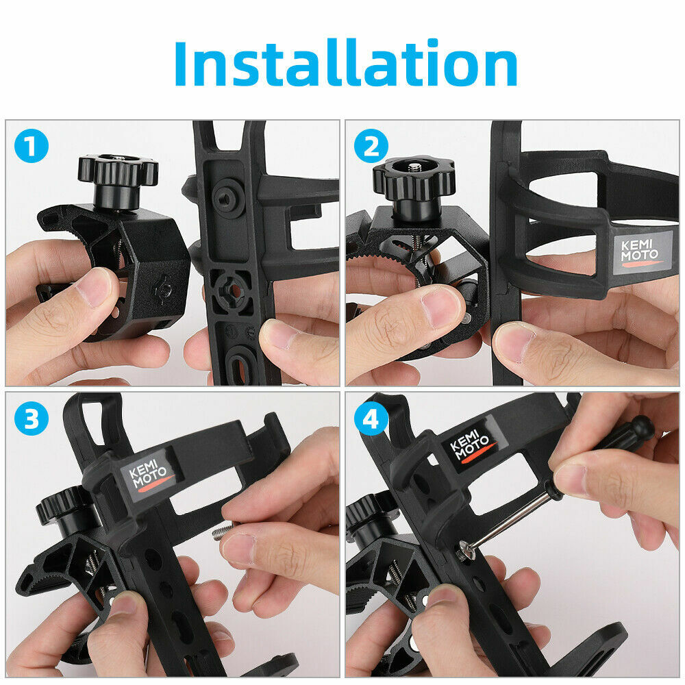 UTV & ATV Water Bottle Holder Mount - Universal Off-Road Beverage Cage