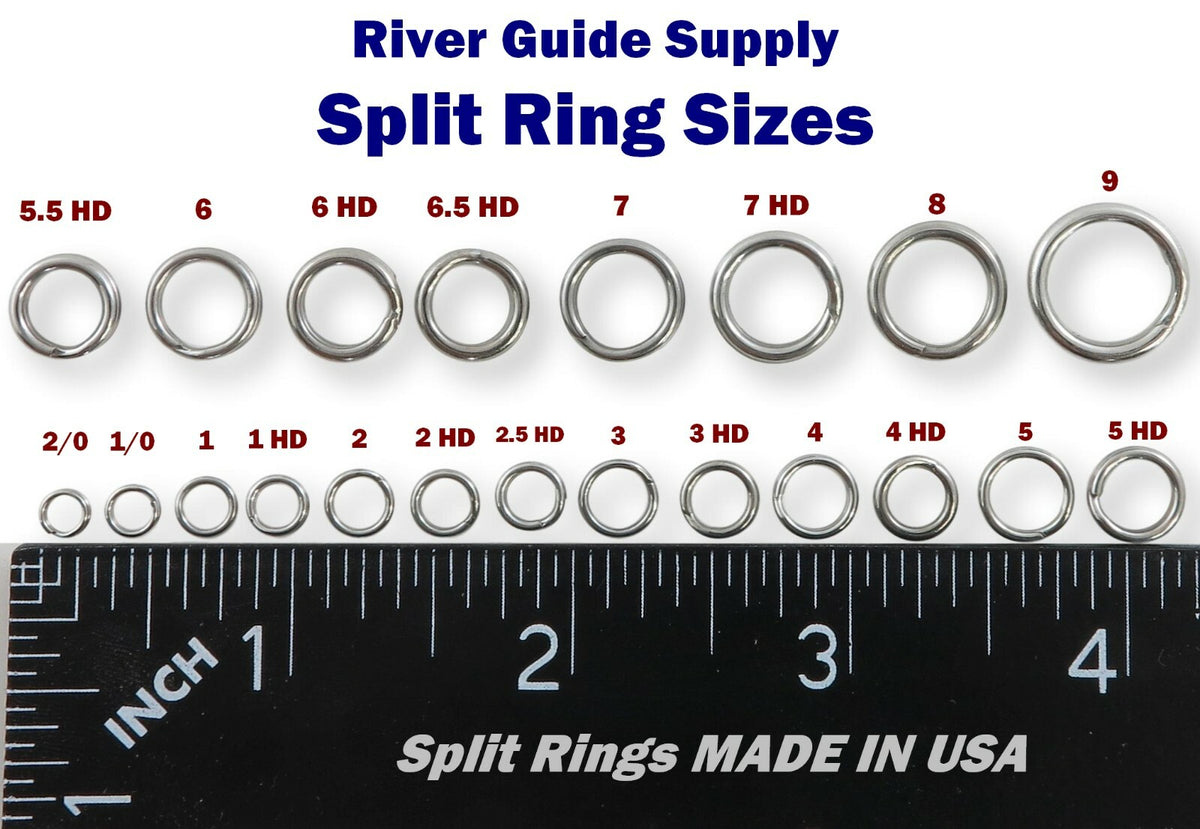 Heavy Duty Stainless Steel Split Rings Pack - Size #3, 1000 Count, USA Made