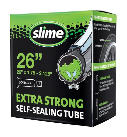26 Inch Self-Sealing Bicycle Inner Tube with Slime Sealant - Extra Strong