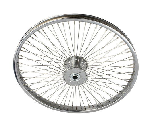 20-Inch Bicycle Wheel with Hollow Hub and 72 Chrome Spokes