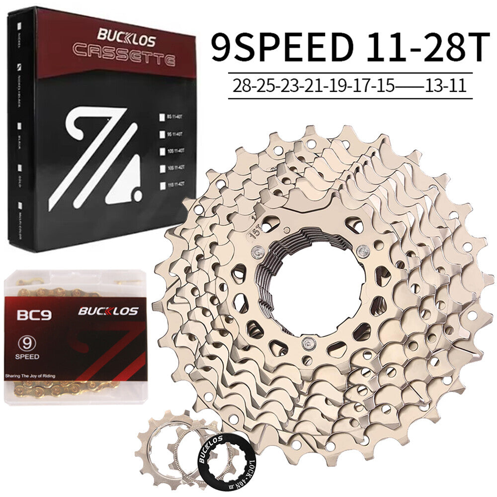 Bike Cassette and Chain Set for Shimano SRAM 8-12 Speed, 11-52T