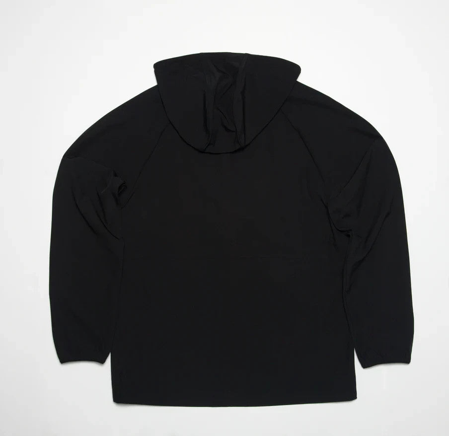 Men's Lightweight Shell Jacket with Hood - Caviar Large