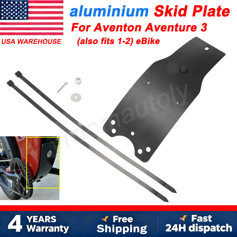 Aluminium Skid Plate for Aventon Aventure eBike Models - Protective Bash Plate