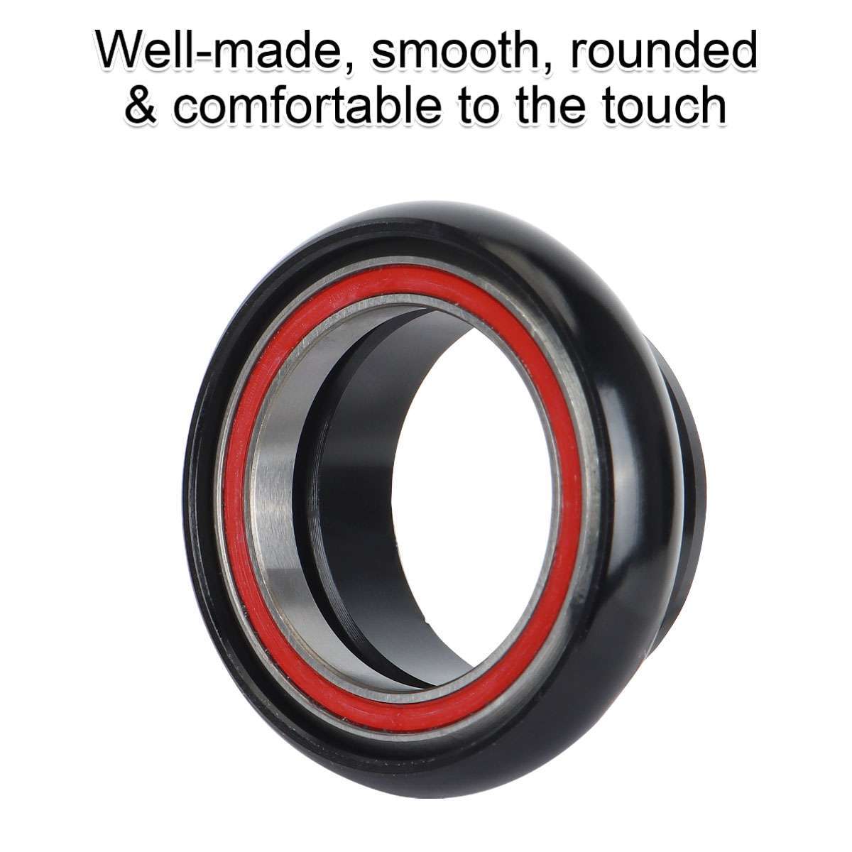 34mm 1-1/8 Inch Threadless Bicycle Headset Kit Aluminum Alloy Black