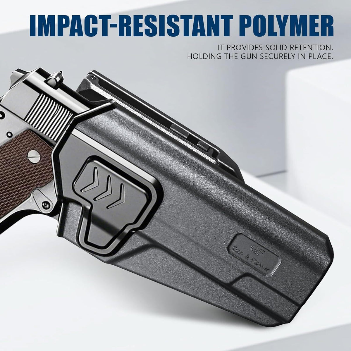 1911 Holster for Colt Kimber Springfield RIA Taurus - OWB Molle & Adjustable Clip
