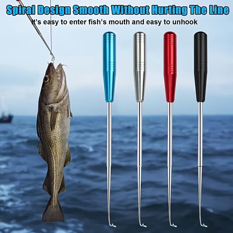 4PCS Fish Hook Remover Set - Quick Release Fishhook Detacher & Safety Tool
