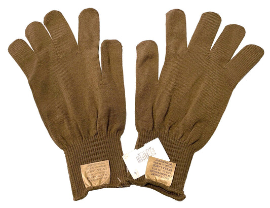 Military Issue USMC Coyote Brown Glove Liners XL X-Large - Unissued