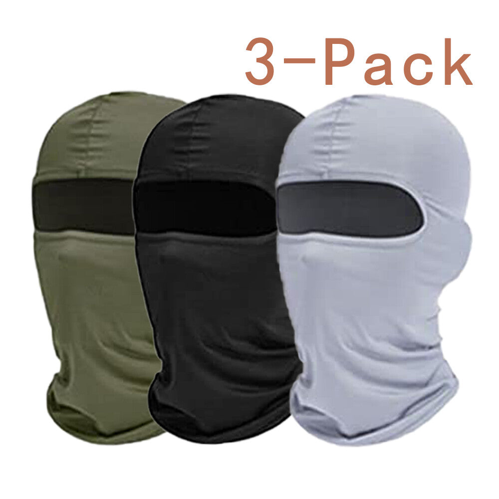 Breathable Full Face Mask 3 Pack UV Sun Protection Balaclava for Outdoor Sports