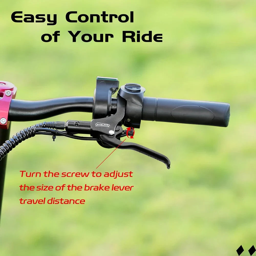 Hydraulic Disc Brake Set for Electric Scooters - 2-Pin Power-Off Kit, Left-Right