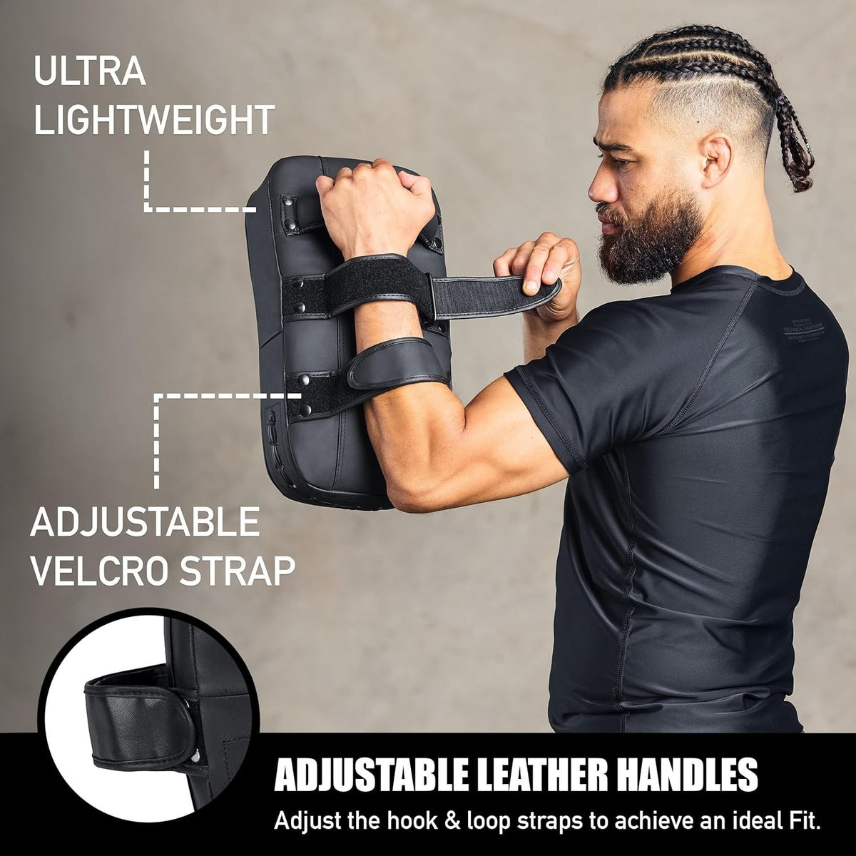 Unisex Kickboxing Strike Shield - Durable Foam Training Gear for Martial Arts