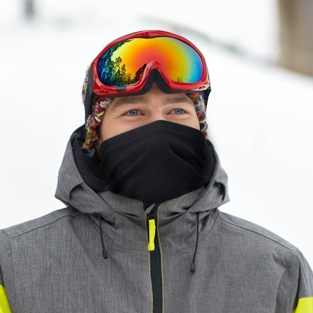 Unisex Winter Fleece Neck Gaiter Ski Mask & Face Cover - Windproof & UV Protection