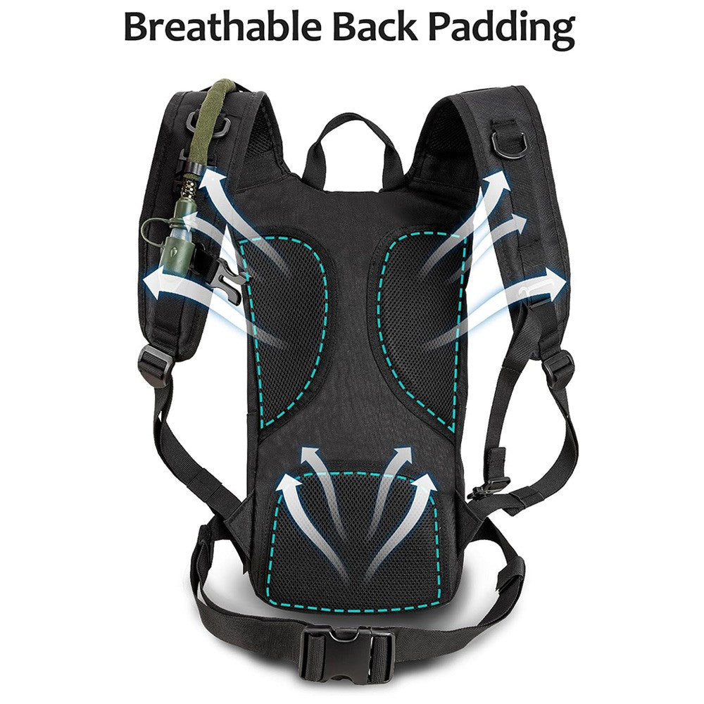 3L Tactical Hydration Backpack Water Bag for Camping Hiking Cycling Outdoor