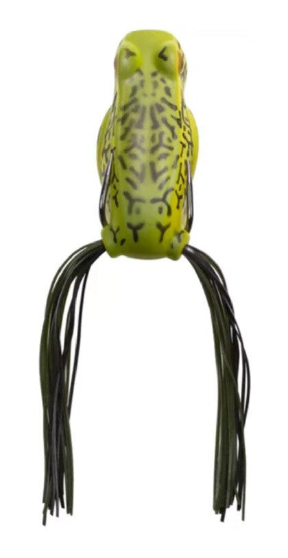 Lunkerhunt Hollow Body Topwater Popping Frog Lure - 2.5 Inch, 1/2 Oz, Pack of 3