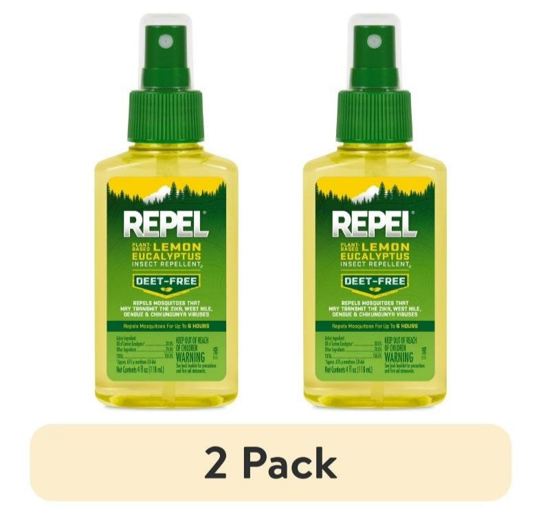 Plant-Based Lemon Eucalyptus Insect Repellent Pump Spray - DEET-Free Mosquito Protection