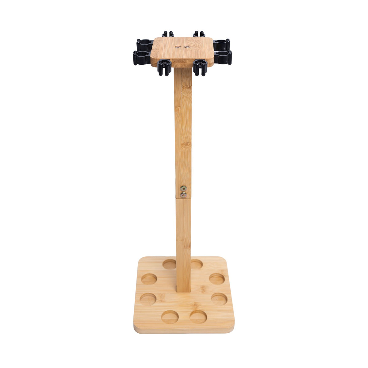 Wooden Fishing Rod Storage Rack for 8 Rods - Stable Floor Stand Organizer