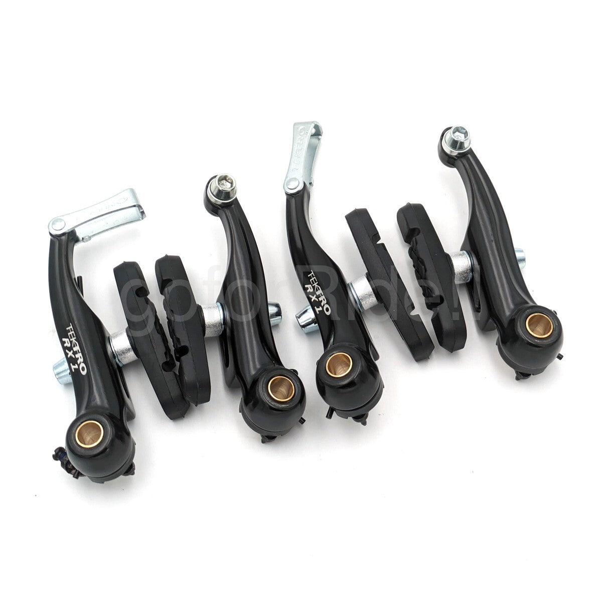 Tektro RX1 Mini-V Brake Set - Cyclocross & Road Bike Linear Pull Black