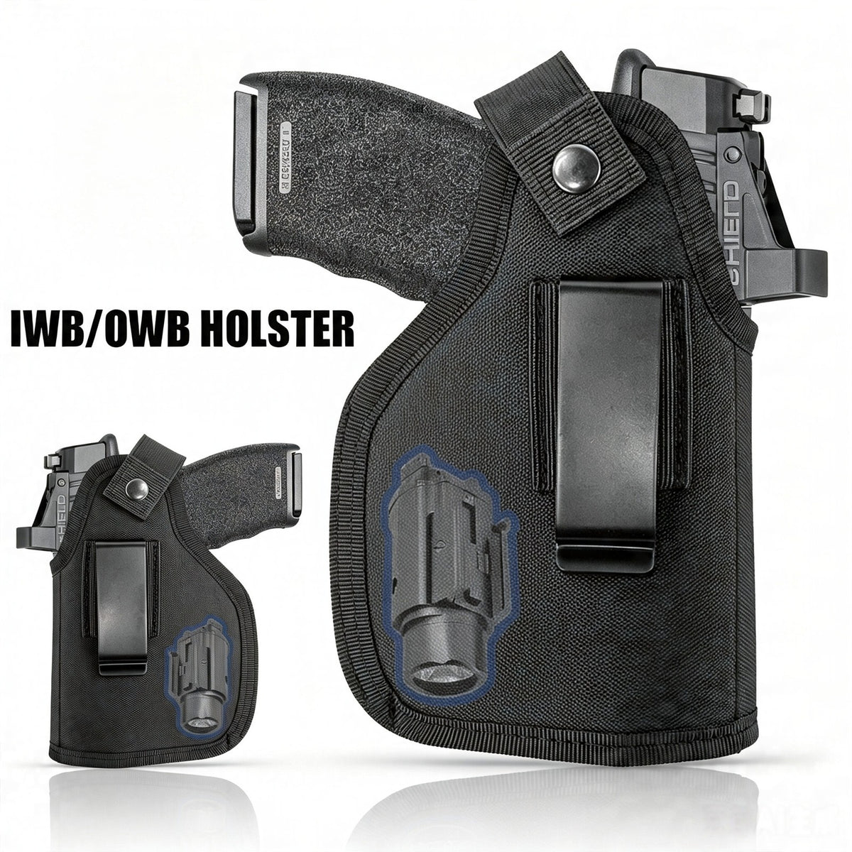Concealed Carry IWB Holster for Handgun with Optic Laser Light Fit