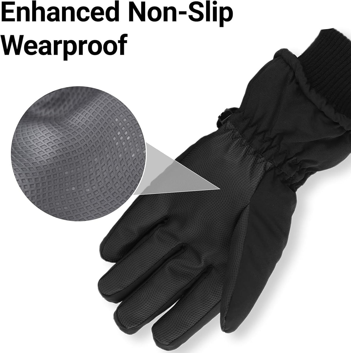 Women's Waterproof Skiing & Snowboarding Gloves Thermal Touchscreen Winter Gloves
