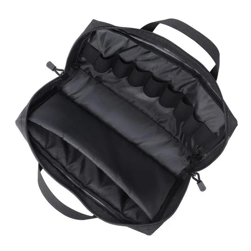 Tactical Pistol Soft Gun Case with Magazine Storage - Hunting Range Bag
