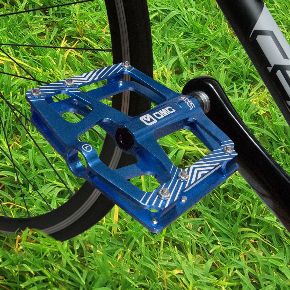 Aluminum MTB Pedals with Sealed Bearings 9/16 Inch Platform Bicycle Pedals