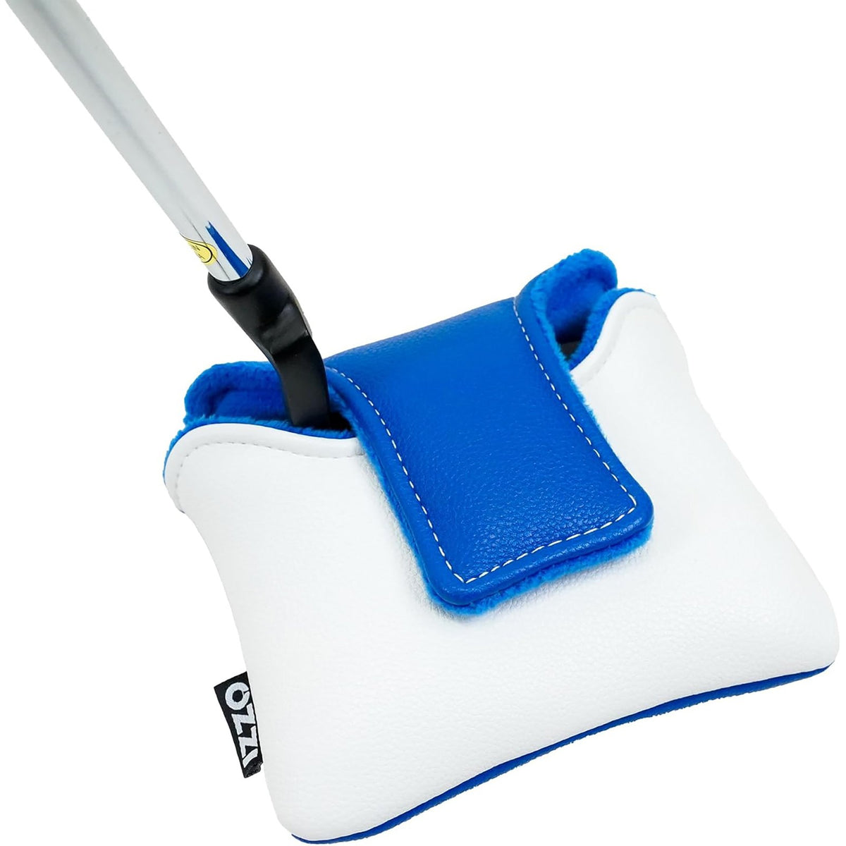 Golf Mallet Putters Headcover - Durable Blue and White Putter Cover